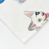 Couverture Polaire Noël des chiots (Coin)