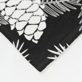 Couverture Polaire Noël d'hiver abstrait pin blanc cônes arbre par (Coin)