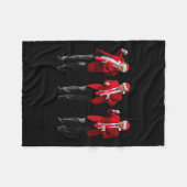 Couverture Polaire Noël Donald Trump Président 2024 Dancing Funn (Devant (Horizontal))