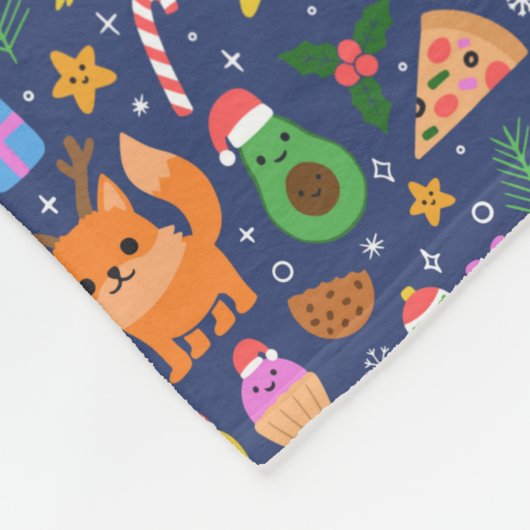 Couverture Polaire Noël drôle (Coin)