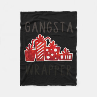 Couverture Polaire Noël drôle Gangsta Wrapper