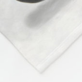 Couverture Polaire Noël du chien de Boston Terrier Santa Claus (Coin)