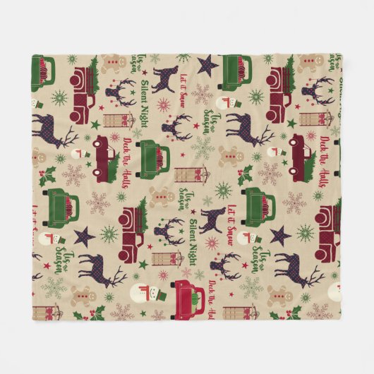 Couverture Polaire Noël du pays (Devant (Horizontal))