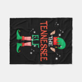 Couverture Polaire Noël du Tennessee Elf Matching Family Group (Devant (Horizontal))