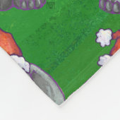 Couverture Polaire Noël Eléphant Sur Vert (Coin)