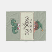 Couverture Polaire Noël Elf (Devant (Horizontal))