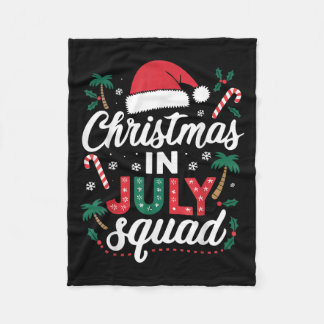 Couverture Polaire Noël En Juillet Summer Beach Hawaii Santa Claus