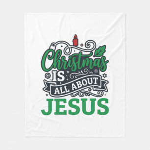 Couverture Polaire Noël est tout sur le design Jésus