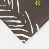 Couverture Polaire Noël hiver : Motif saisonnier. (Coin)