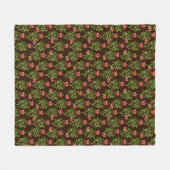 Couverture Polaire Noël Hollies - Plaid en molleton (Devant (Horizontal))