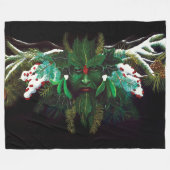 Couverture Polaire Noël Homme vert (Devant (Horizontal))