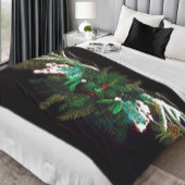 Couverture Polaire Noël Homme vert