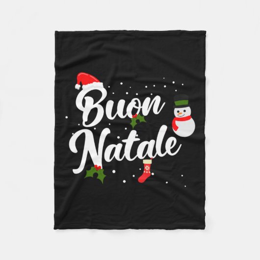 Couverture Polaire Noël italien (Devant)