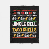 Couverture Polaire Noël Jingle Bells Taco Coques drôle Mauvais Noël (Devant)