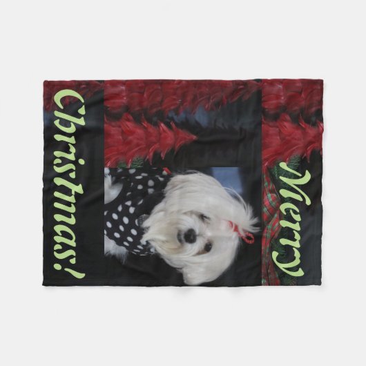 Couverture Polaire Noël maltais (Devant (Horizontal))