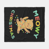 Couverture Polaire Noël Meowy (Devant (Horizontal))