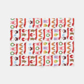 Couverture Polaire Noël mignon (Devant (Horizontal))