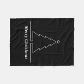 Couverture Polaire Noël Minimal Joyeux Noël Vacances de Noël (Devant (Horizontal))