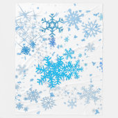 Couverture Polaire Noël neige (Devant)