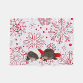 Couverture Polaire Noël nord-américain de loutre de rivière (Devant (Horizontal))