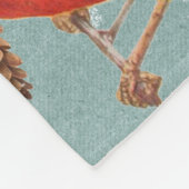 Couverture Polaire Noël Oiseau Cardinal Nuthatch Chickadee Neige (Coin)