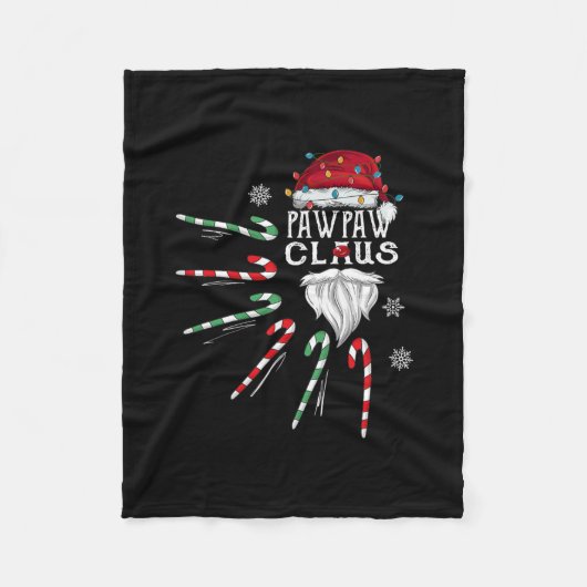 Couverture Polaire Noël Pawpaw Claus Pawpaw Beard Sucre de canne (Devant)
