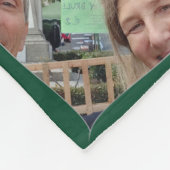 Couverture Polaire Noël Père Noël et Reindeer 2 Photos (Coin)