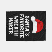 Couverture Polaire Noël Père Noël Favori Maker Wreath Maker Funny Noë (Devant (Horizontal))