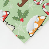 Couverture Polaire Noël Père Noël Gnomes Design (Coin)