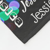 Couverture Polaire Noël personnalisé Bokeh d'art de souterrain de (Coin)