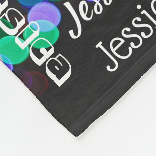 Couverture Polaire Noël personnalisé Bokeh d'art de souterrain de (Coin)