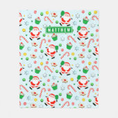 Couverture Polaire Noël Pickball (Devant)