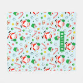 Couverture Polaire Noël Pickball (Devant (Horizontal))