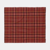 Couverture Polaire Noël Plaid Red Gold White Simple Motif (Devant (Horizontal))