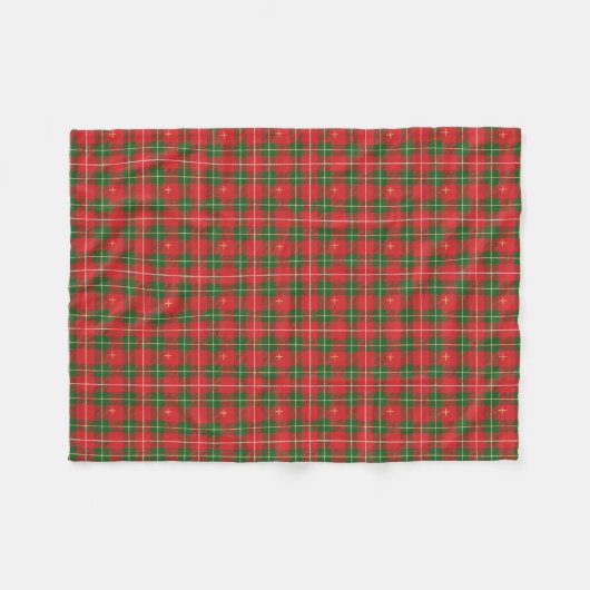 Couverture Polaire Noël Plaid rouge vert (Devant (Horizontal))