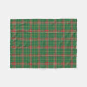 Couverture Polaire Noël Plaid vert avec rouge (Devant (Horizontal))