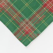 Couverture Polaire Noël Plaid vert avec rouge (Coin)