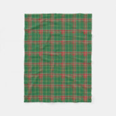 Couverture Polaire Noël Plaid vert avec rouge (Devant)