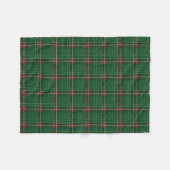 Couverture Polaire Noël Plaid Vert, Rouge, Or (Devant (Horizontal))