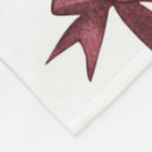 Couverture Polaire Noël Red Green Bows (Coin)