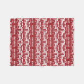 Couverture Polaire Noël Red Reindeer Forêt scandinave nordique (Devant (Horizontal))