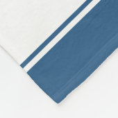 Couverture Polaire Noël rétro Santa Claus rouge blanc et bleu (Coin)