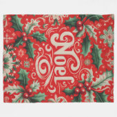Couverture Polaire Noel rouge et vert (Devant (Horizontal))