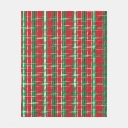Couverture Polaire Noël Russe Agritourisme vacances Rouge Plaid (Devant)