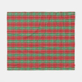 Couverture Polaire Noël Russe Agritourisme vacances Rouge Plaid (Devant (Horizontal))