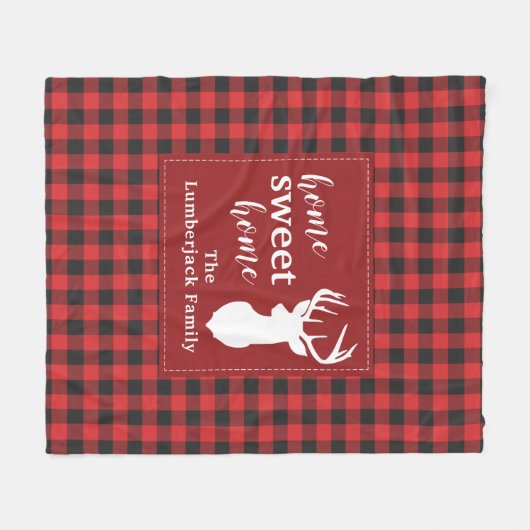 Couverture Polaire Noël Rustique Plaid Élégant (Devant (Horizontal))