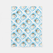 Couverture Polaire Noël Samoyé (Devant)