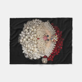 Couverture Polaire Noël Santa Claus Bijoux Art (Devant (Horizontal))