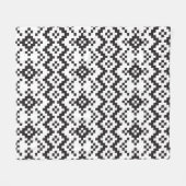 Couverture Polaire Noël Snowflakes Fair Isle Seamless Patternart (Devant (Horizontal))