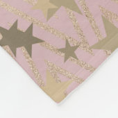 Couverture Polaire Noël Sois Joyeux et brillant or Rose (Coin)